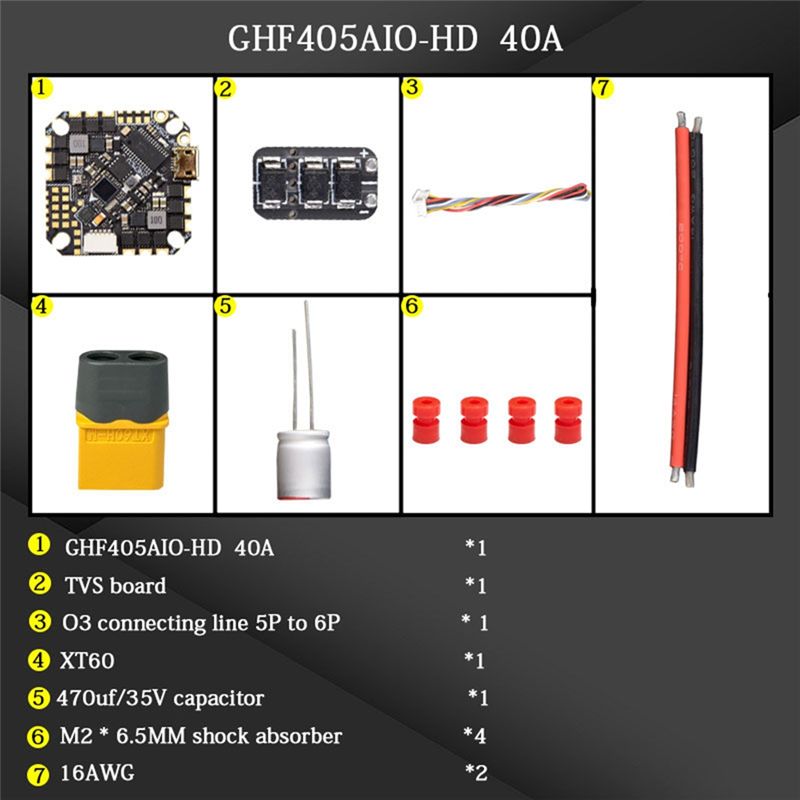 ABTI-GHF405AIO-HD 40A AIO Flig - Fpv Drone Flight Controller recensie en prijs